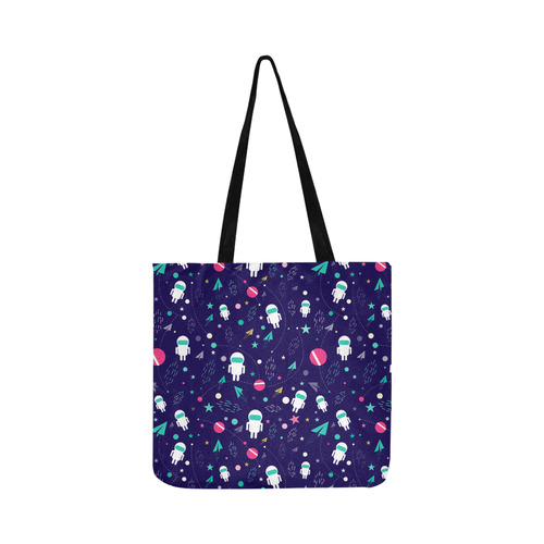 Cute Doodle Astronauts Reusable Shopping Bag Model 1660 (Two sides)