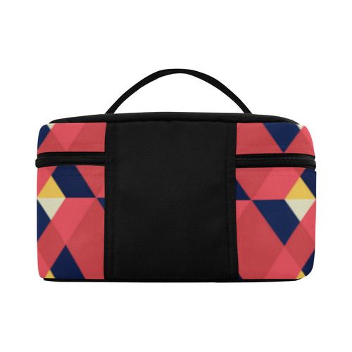 red triangle tile ceramic Cosmetic Bag/Large (Model 1658)