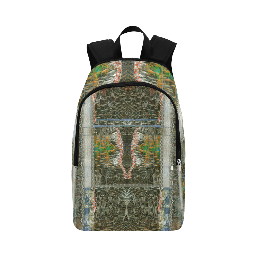 panther and feathers -2-draft Fabric Backpack for Adult (Model 1659)