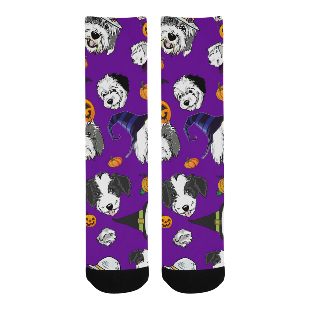 Halloween OES purple Trouser Socks