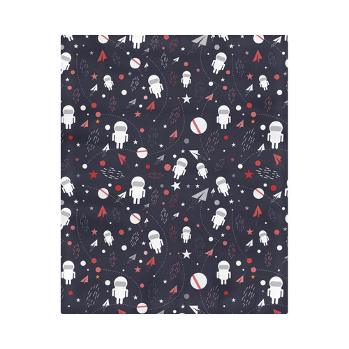 Astronaut Doodle Duvet Cover 86"x70" ( All-over-print)