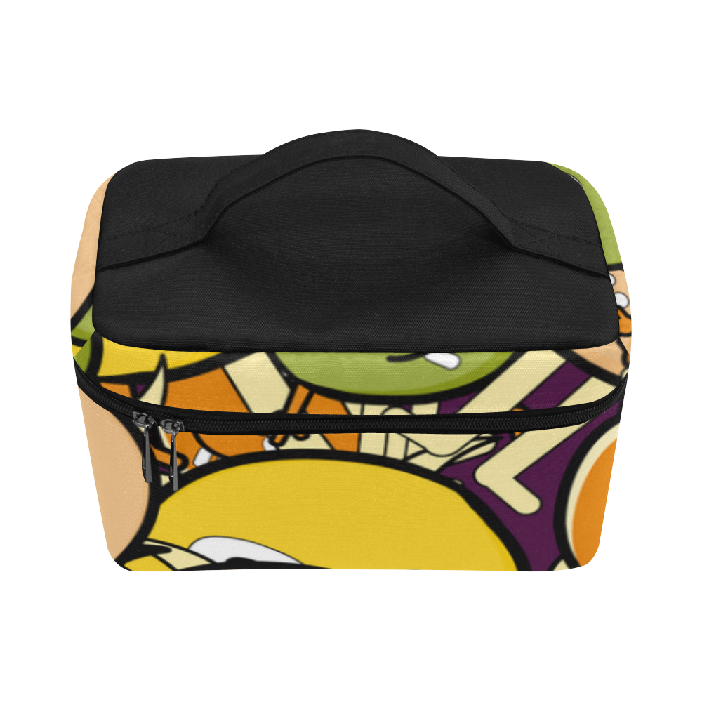 monster colorful doodle Lunch Bag/Large (Model 1658)
