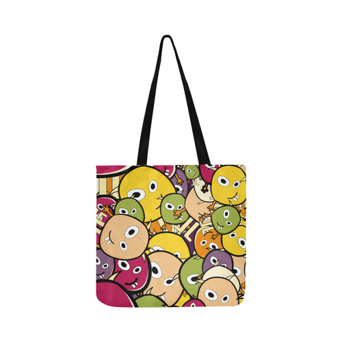 monster colorful doodle Reusable Shopping Bag Model 1660 (Two sides)