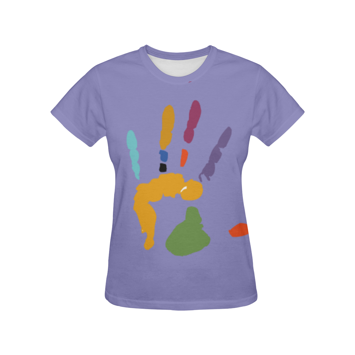 hand All Over Print T-Shirt for Women (USA Size) (Model T40)