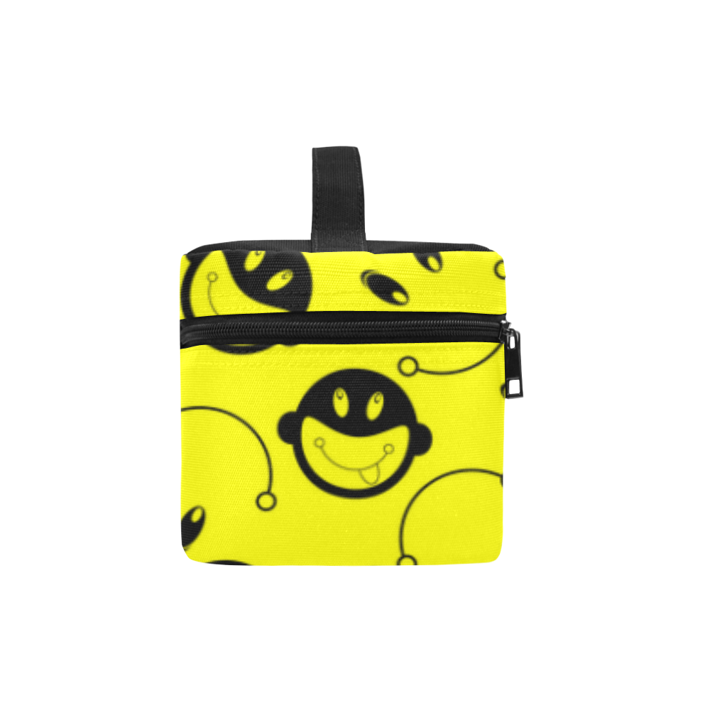monkey tongue out on yellow Lunch Bag/Large (Model 1658)