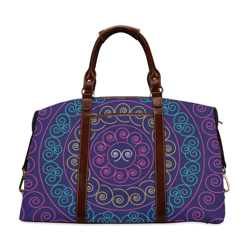 simply pink circular design mandala Classic Travel Bag (Model 1643) Remake