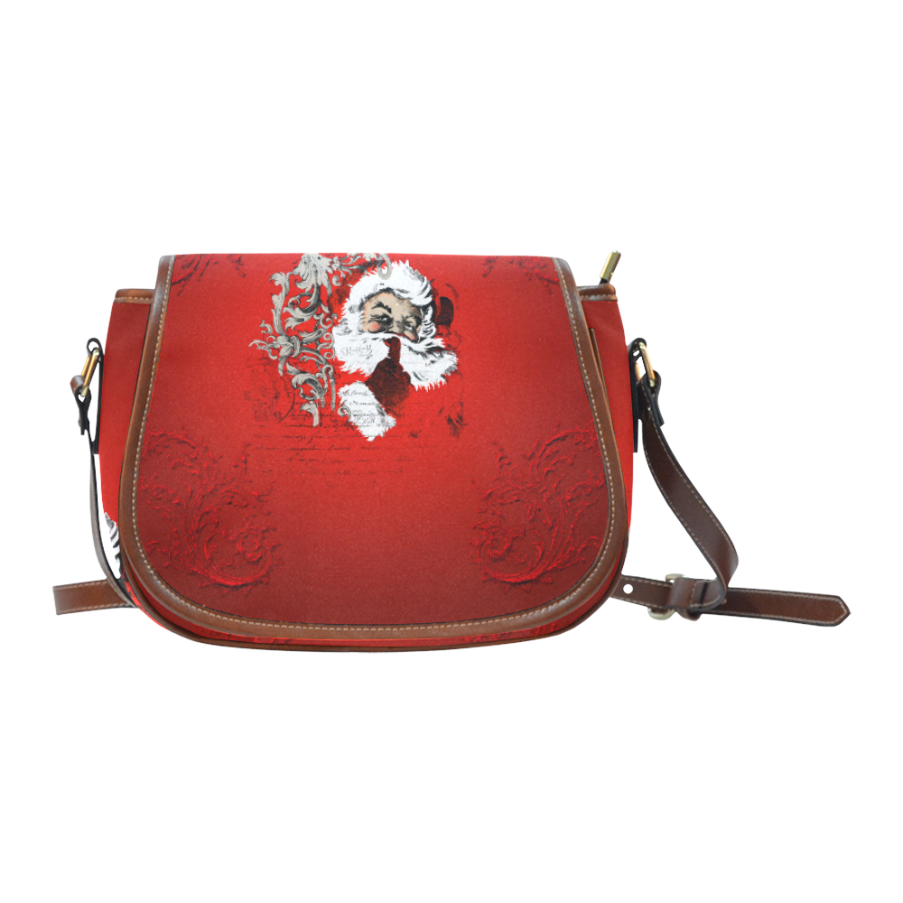 Christmas time, Santa Claus Saddle Bag/Small (Model 1649) Full Customization