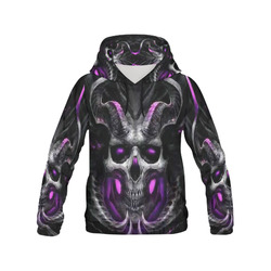 Skull All Over Print Hoodie for Men (USA Size) (Model H13)