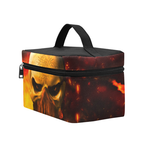 Amazing skull with fire Cosmetic Bag/Large (Model 1658)