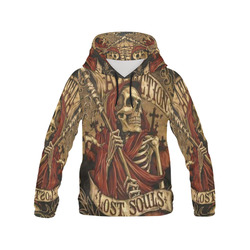 Skull All Over Print Hoodie for Men (USA Size) (Model H13)