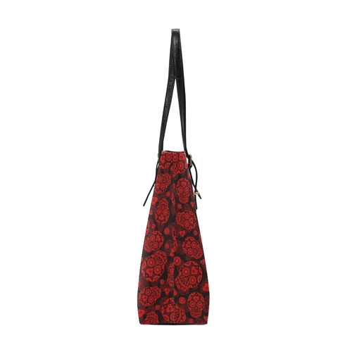 Sugar Skull Pattern - Red Euramerican Tote Bag/Small (Model 1655)