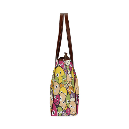 monster colorful doodle Classic Tote Bag (Model 1644)