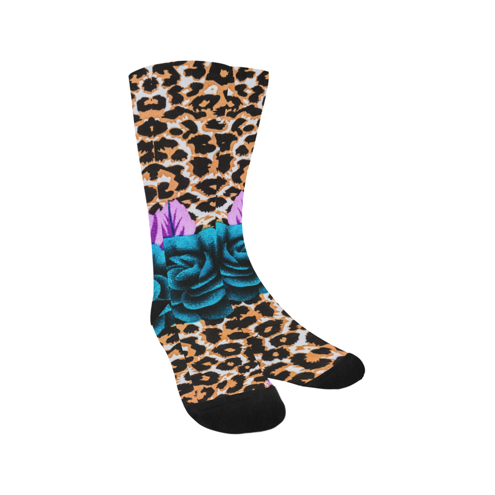 Rose & Leopard Trouser Socks