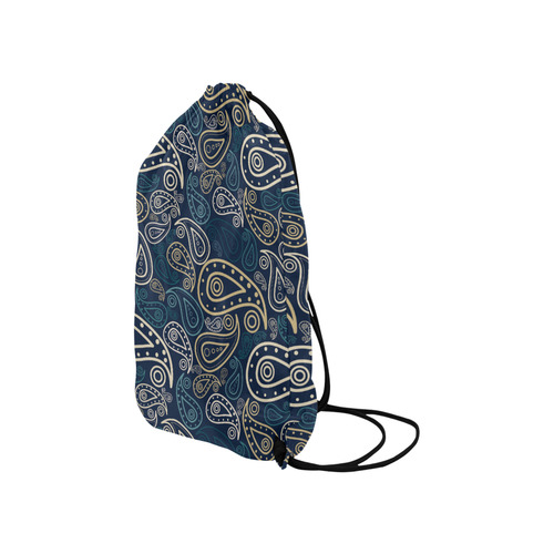 paisley illustration Small Drawstring Bag Model 1604 (Twin Sides) 11"(W) * 17.7"(H)