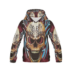 Skull All Over Print Hoodie for Men (USA Size) (Model H13)