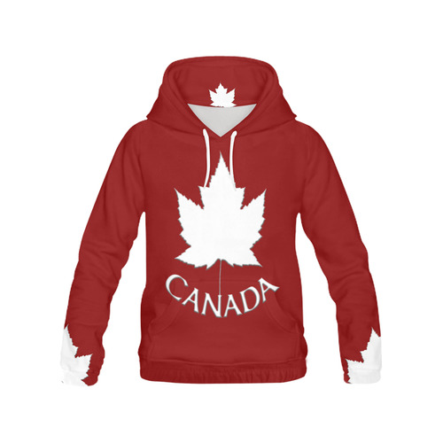 Canada  Maple Leaf Hoodies Canada Hoodies All Over Print Hoodie for Men (USA Size) (Model H13)
