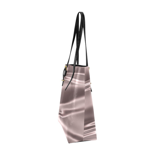 Lilac satin 3D texture Euramerican Tote Bag/Small (Model 1655)