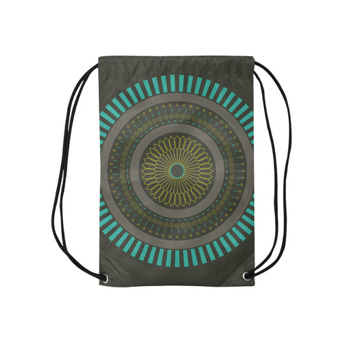 circle zen mandalas Small Drawstring Bag Model 1604 (Twin Sides) 11"(W) * 17.7"(H)