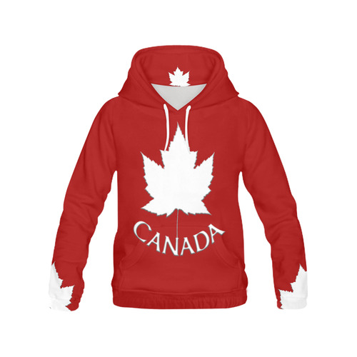 Canada  Maple Leaf Hoodies Canada Hoodies All Over Print Hoodie for Men (USA Size) (Model H13)