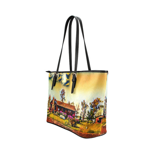 Cabin 3 Leather Tote Bag/Small (Model 1651)