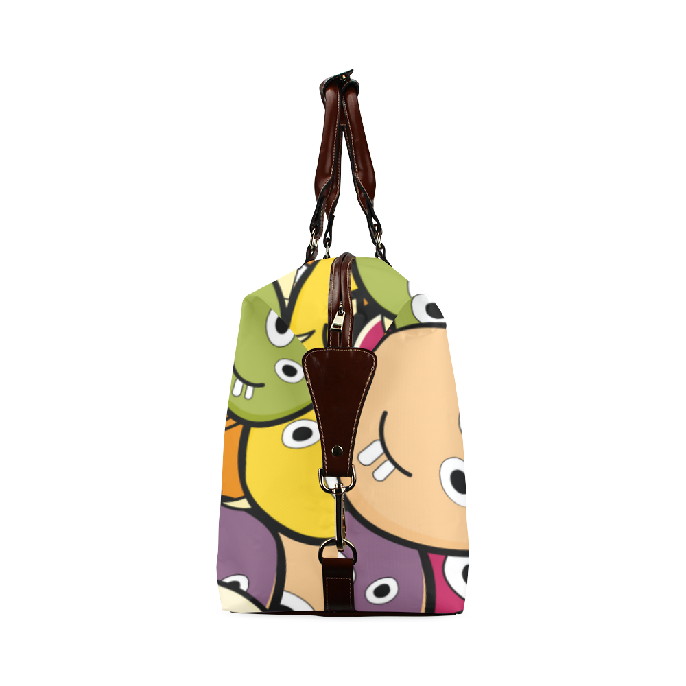 monster colorful doodle Classic Travel Bag (Model 1643) Remake