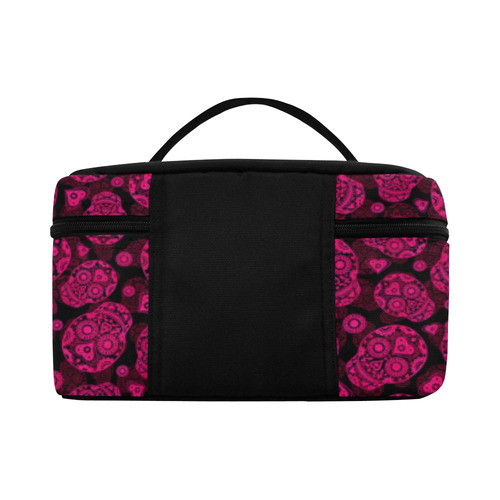 Sugar Skull Pattern - Pink Cosmetic Bag/Large (Model 1658)