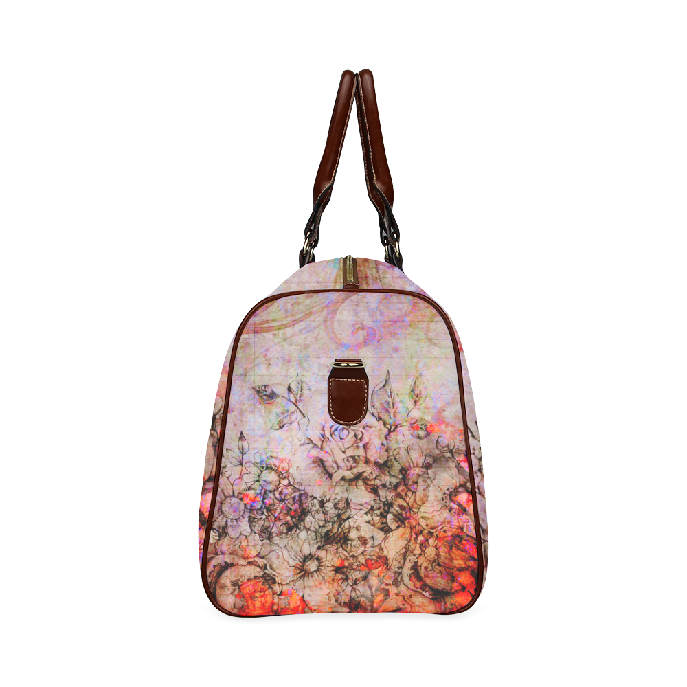 Flower Paper 5 Waterproof Travel Bag/Small (Model 1639)