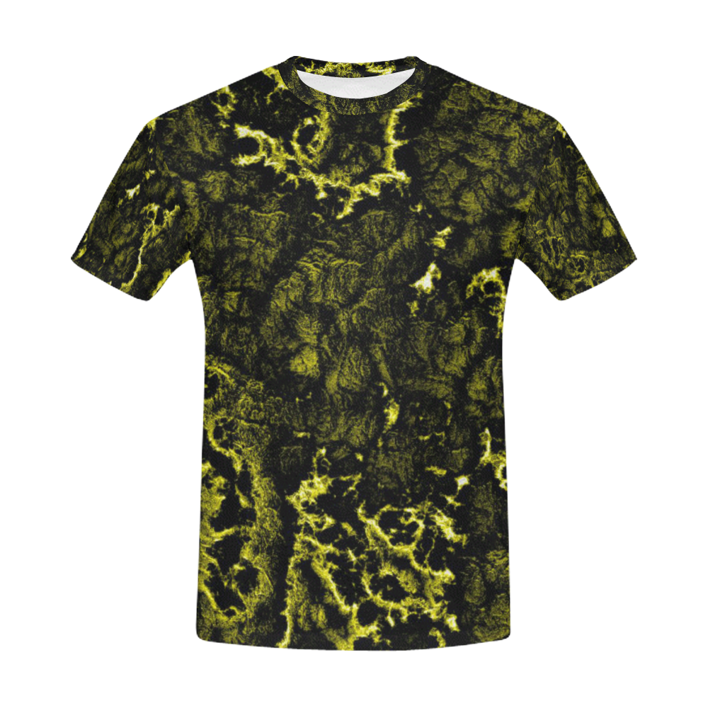Glowing Structure F by FeelGood All Over Print T-Shirt for Men (USA Size) (Model T40)