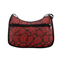 Sugar Skull Pattern - Red Crossbody Bags (Model 1616)