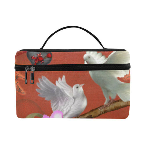 Wonderful dove couple Cosmetic Bag/Large (Model 1658)