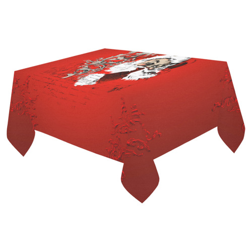 Christmas time, Santa Claus Cotton Linen Tablecloth 52"x 70"