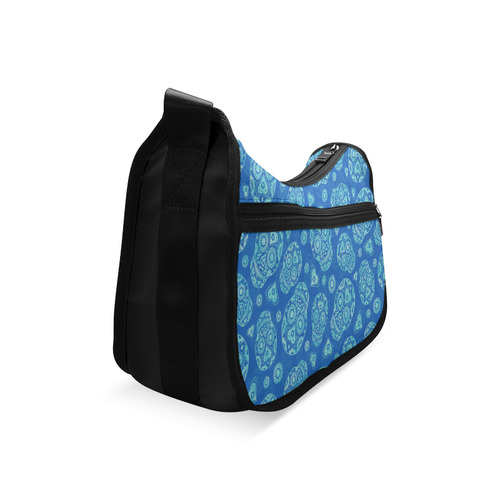 Sugar Skull Pattern - Blue Crossbody Bags (Model 1616)