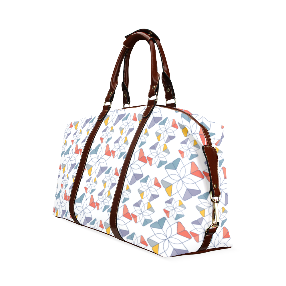 floral geometric seamless oriental Classic Travel Bag (Model 1643) Remake