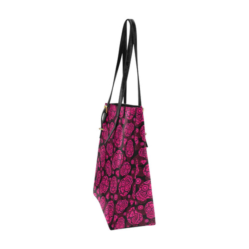 Sugar Skull Pattern - Pink Euramerican Tote Bag/Small (Model 1655)