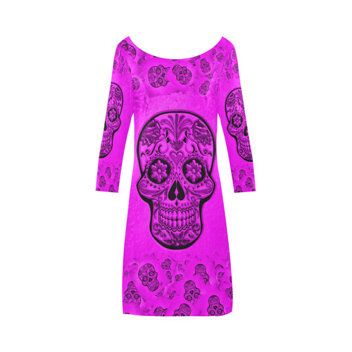 Skull20170264_by_JAMColors Bateau A-Line Skirt (D21)