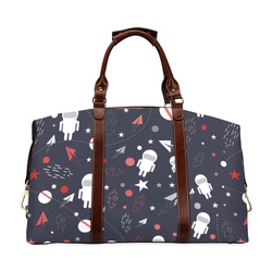 Astronaut Doodle Classic Travel Bag (Model 1643) Remake
