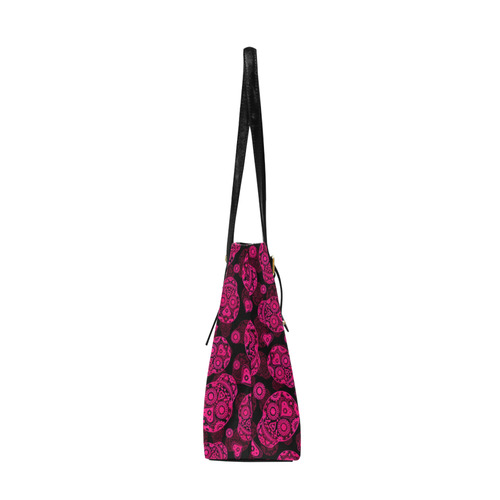 Sugar Skull Pattern - Pink Euramerican Tote Bag/Large (Model 1656)