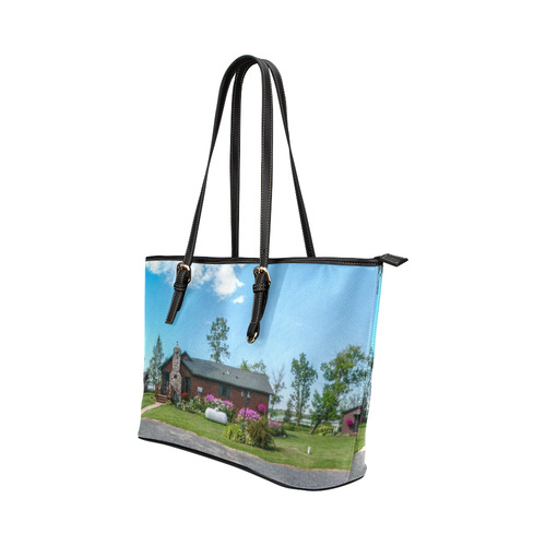 Cabin 1 Leather Tote Bag/Small (Model 1651)