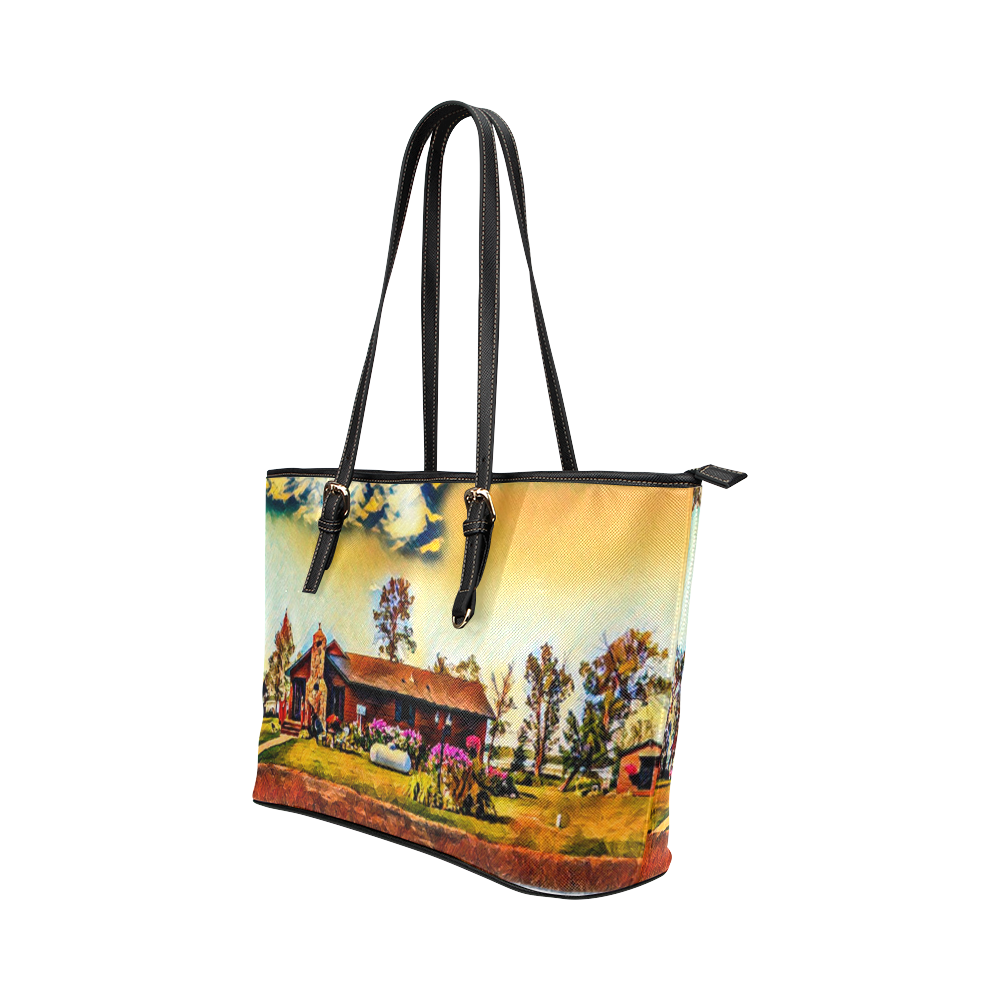 Cabin 3 Leather Tote Bag/Small (Model 1651)