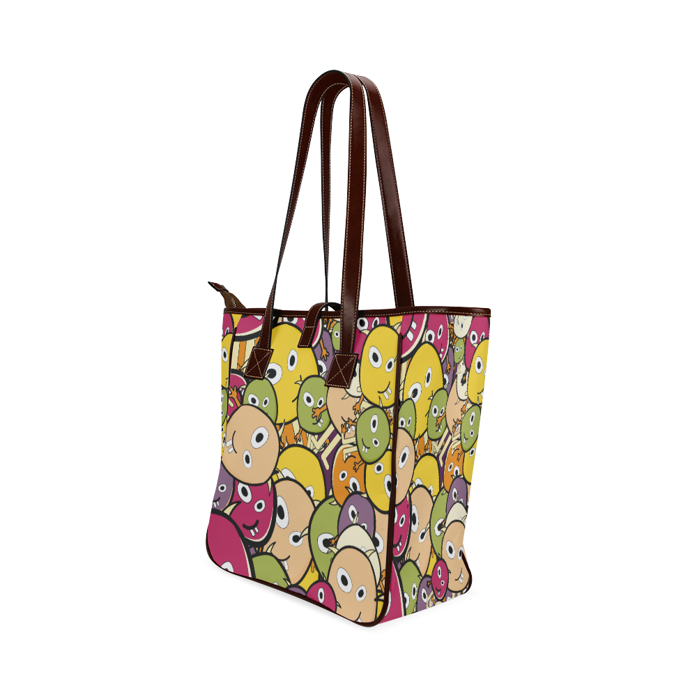 monster colorful doodle Classic Tote Bag (Model 1644)