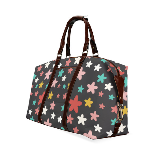 Symmetric Star Flowers Classic Travel Bag (Model 1643) Remake