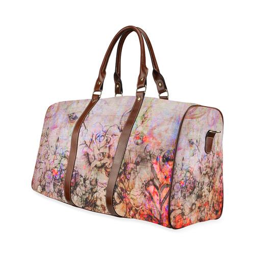 Flower Paper 5 Waterproof Travel Bag/Small (Model 1639)