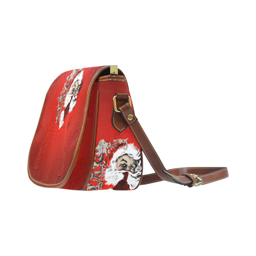 Christmas time, Santa Claus Saddle Bag/Small (Model 1649) Full Customization