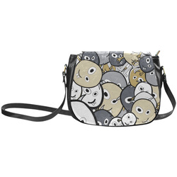 doodle monsters Classic Saddle Bag/Small (Model 1648)