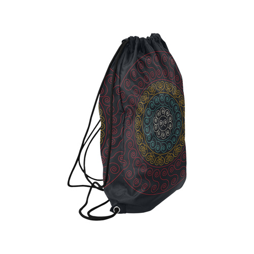 simply circular design mandala Small Drawstring Bag Model 1604 (Twin Sides) 11"(W) * 17.7"(H)