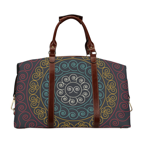 simply circular design mandala Classic Travel Bag (Model 1643) Remake