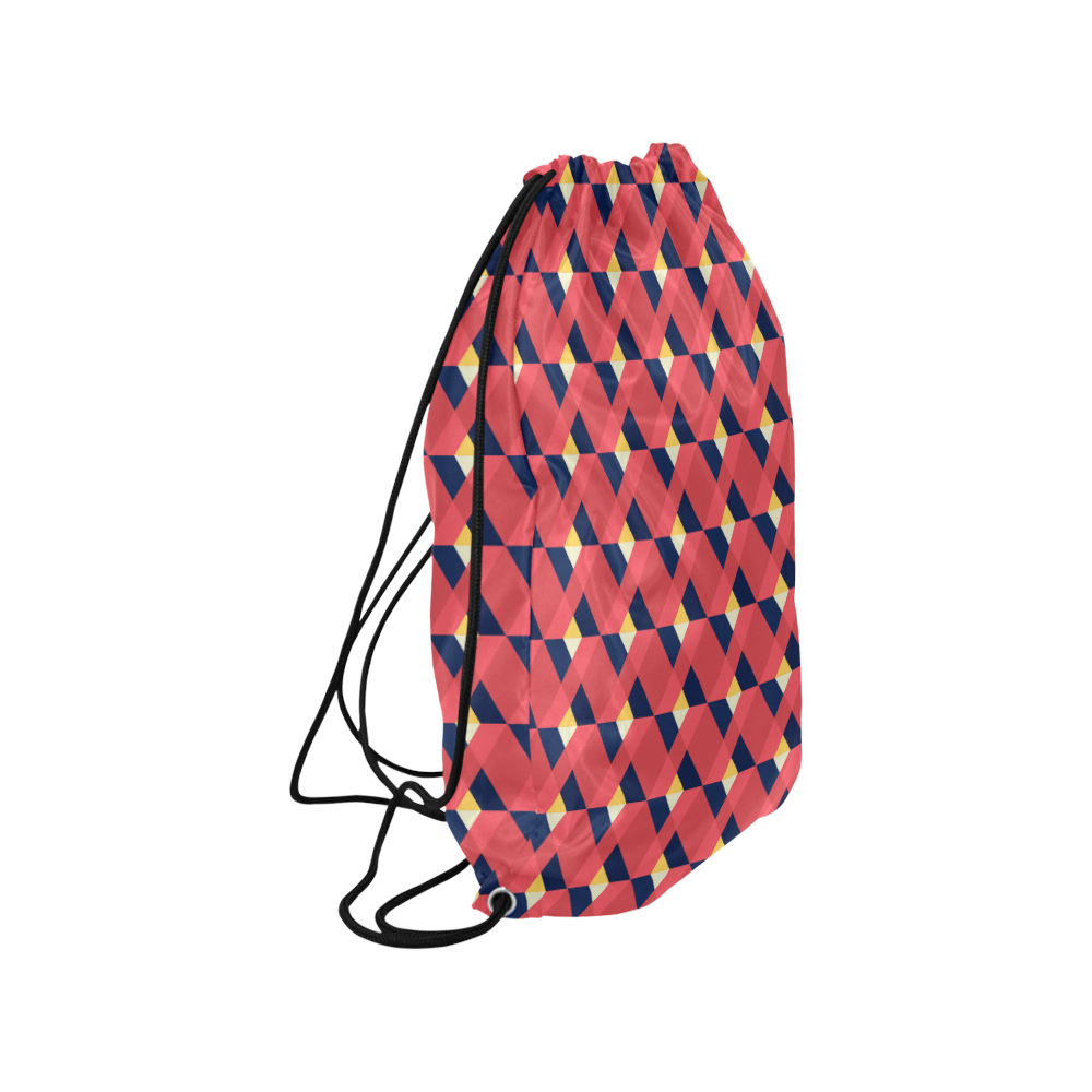 red triangle tile ceramic Small Drawstring Bag Model 1604 (Twin Sides) 11"(W) * 17.7"(H)