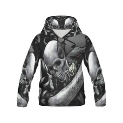 Skull All Over Print Hoodie for Men (USA Size) (Model H13)
