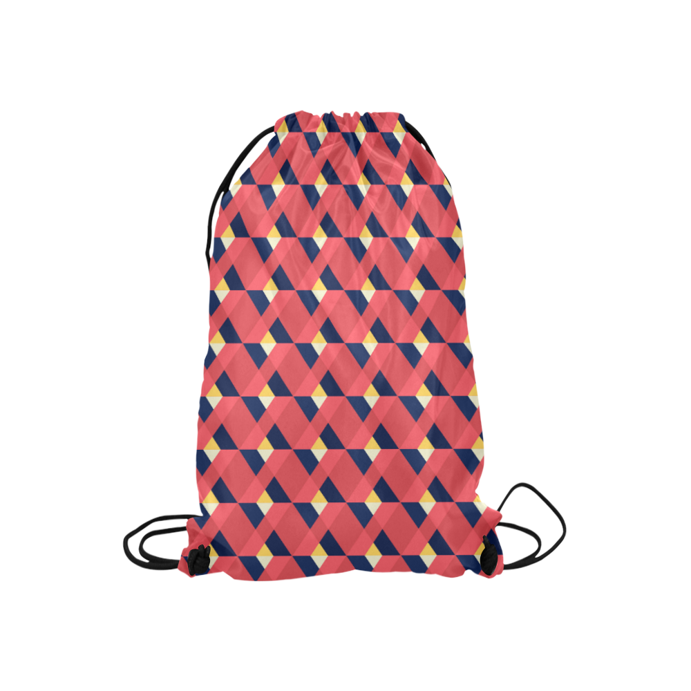 red triangle tile ceramic Small Drawstring Bag Model 1604 (Twin Sides) 11"(W) * 17.7"(H)