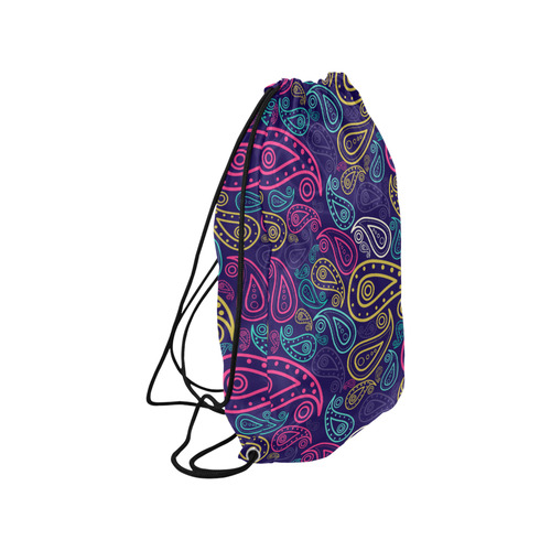 paisley Small Drawstring Bag Model 1604 (Twin Sides) 11"(W) * 17.7"(H)